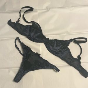 Agent Provocateur bra & thong set. Worn once.